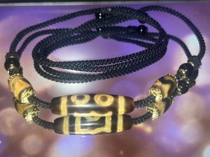 26 Curated Collection - Three eyes DZI BEAD(40*11mm)