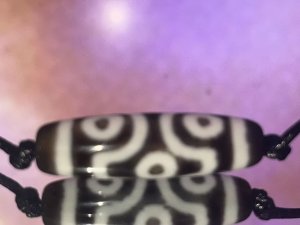 32 Six-eyes Dzi Bead(38*11mm)