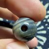 微信图片_20251109115522_190_49 Three-Eyed Dzi Bead with Azure Zoned Agate, Exhibiting Rich Oily Luster & Full-Formed Silhouette.