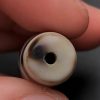 One-Eye Mountain-Backed Dzi Bead，41x9mm
