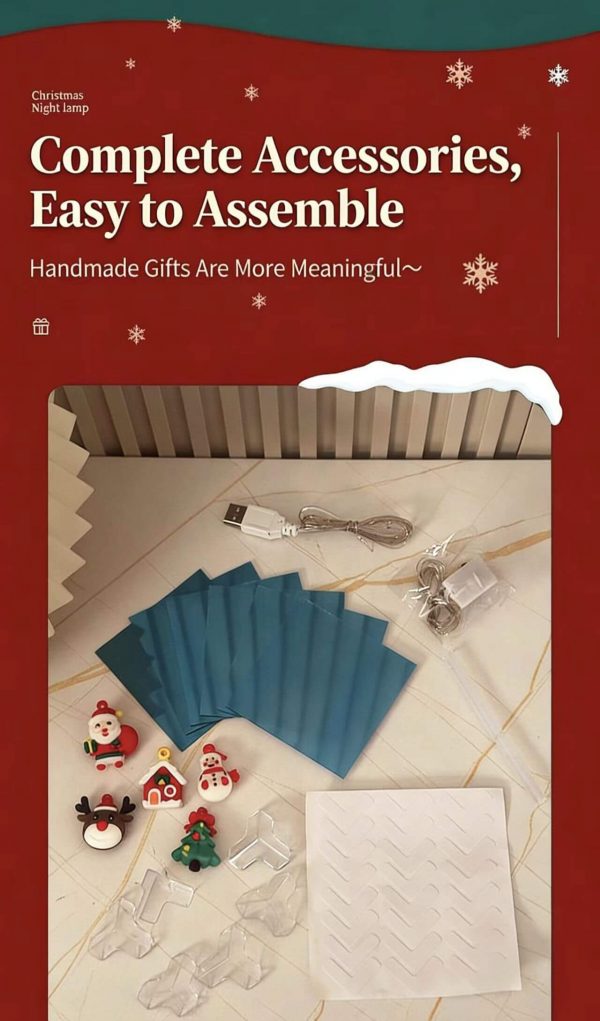 Christmas Mirror Night Light