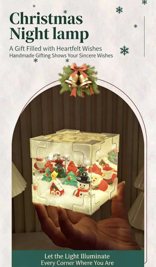 Christmas Mirror Night Light