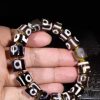 Dzi bead segments bracelet