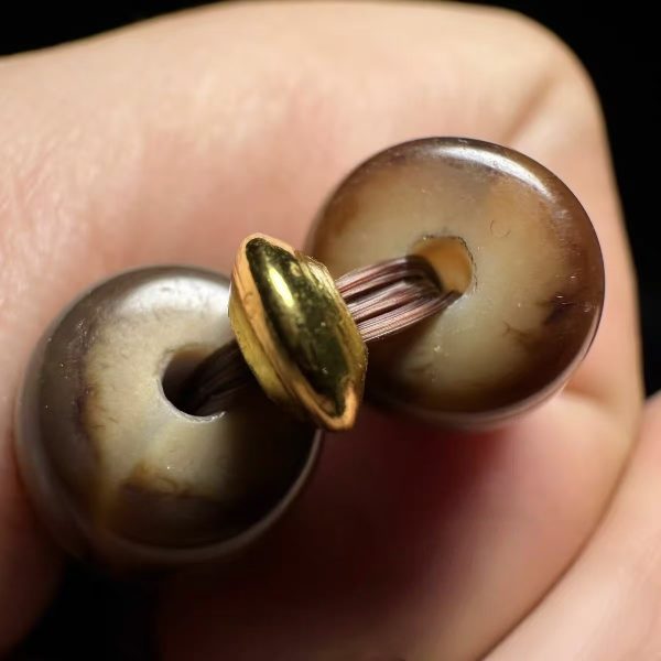 Premium Quality Ivory-Yellow Agate Medicine Buddha Beads Wrist Mala