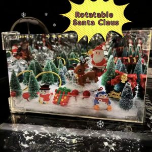 Rotatable Christmas Mirror Night Light