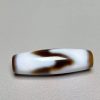 Tiger Tooth Dzi Bead. 38×12mm.