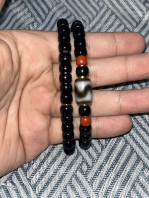 abb796cd33db44e9450411a26b33b68d Tiger Tooth Double-Wrap Black Tourmaline Bracelet.11