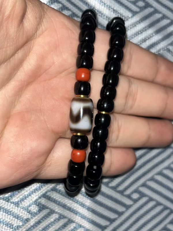ce0fb1c44f45095a4e057ef2ee11d712 Tiger Tooth Double-Wrap Black Tourmaline Bracelet.11