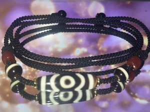 24 Curated Collection - Three eyes DZI BEAD(38*12mm)