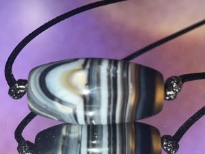 41 Natural Striped Agate(31*16mm)