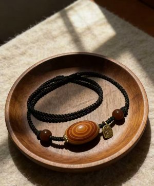 19 Curated Collection -Natural Striped Agate(27*20mm)