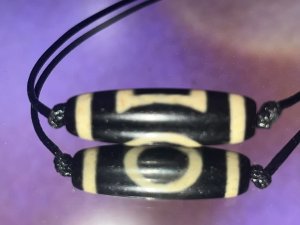 37 One eye Dzi Bead(38*11mm)