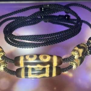 26 Curated Collection - Three eyes DZI BEAD(40*11mm)