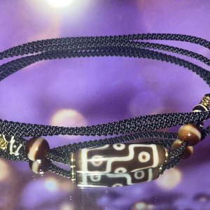 31 Curated Collection - Nine eyes DZI BEAD(38*12mm)