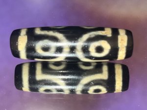 42 Six eyes Dzi Bead(38*11mm)