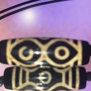 33 Dragon Six eyes Dzi Bead(38*15mm)