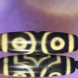 40 Trefoil Three eyes Dzi Bead(39*11mm)