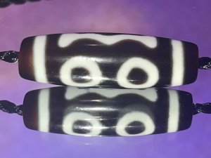 44 Three eyes DZI bead(38*12mm)